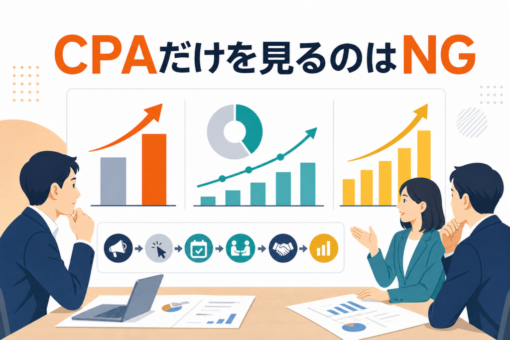 CPAだけを見るのはNG｜予約CPAが1,000円高くても着座率・売上が伸びた面談商材の事例