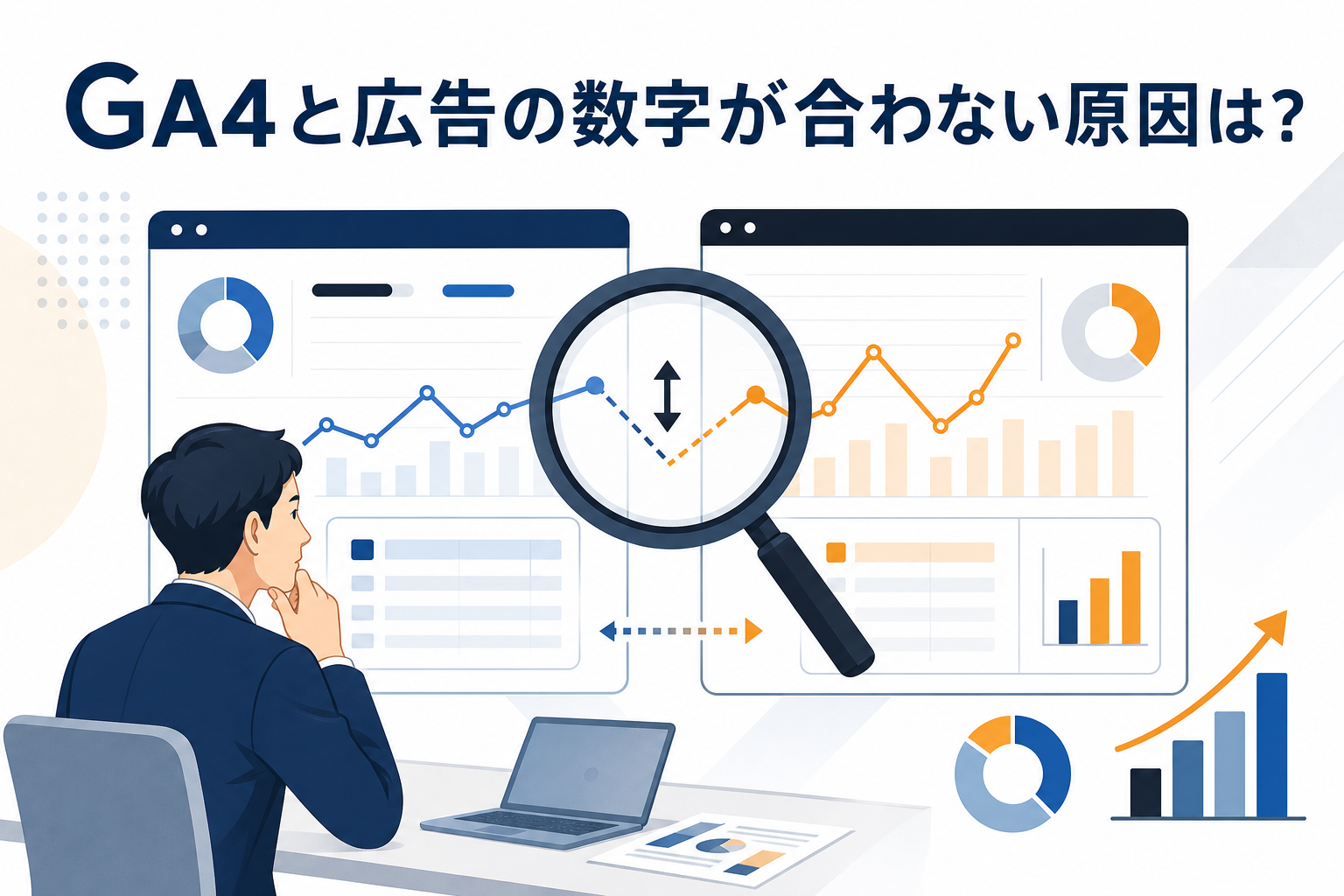 GA4と広告の数字が合わない原因は？乖離率の見方・確認手順を簡単に解説