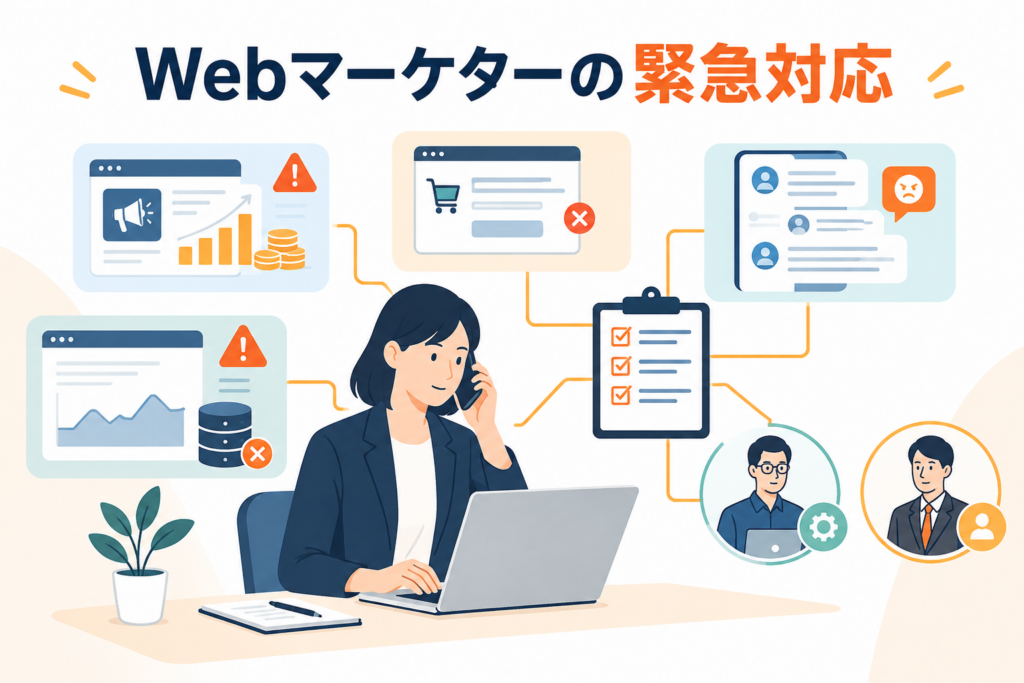 Webマーケターの緊急対応｜初動・停止判断・顧客報告と日頃の備え